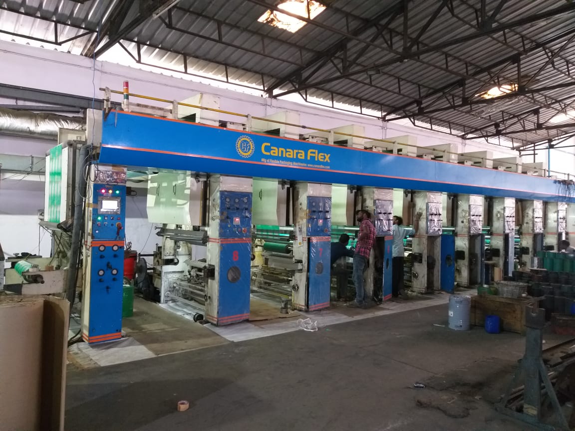 8 Colour Rotogravure Slitting Lamination Machine