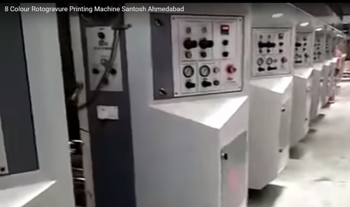 Santosh 8 Colour Rotogravure Printing Machine